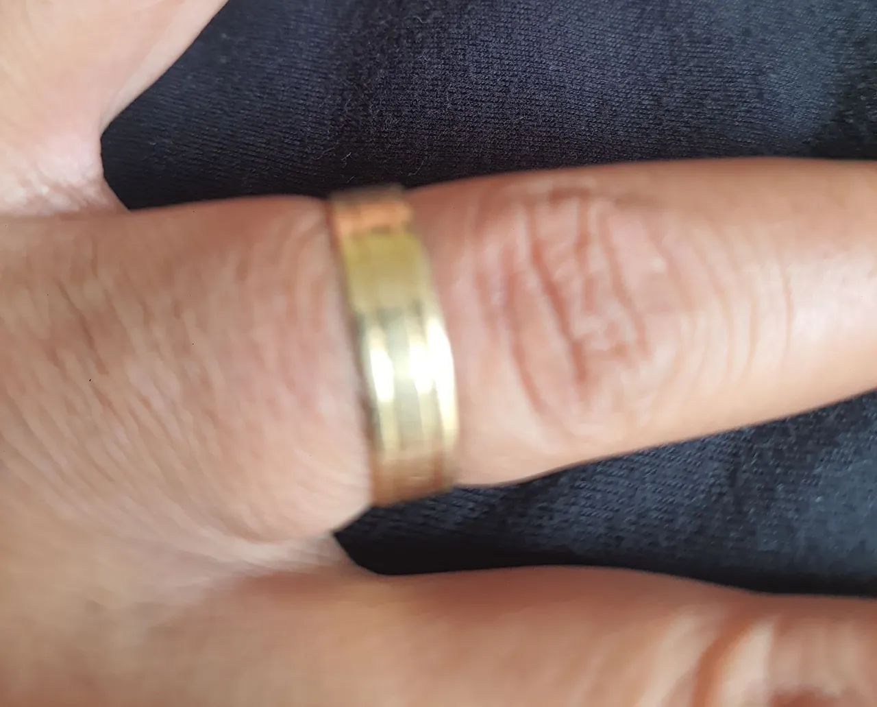 Aliança ouro 18k 6.5 gramas  - Foto 3