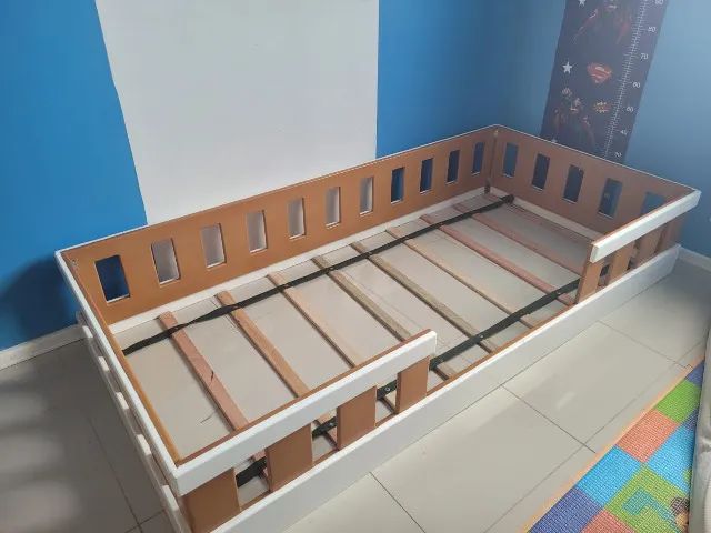 Cama Infantil Montessoriana Solteiro Branco - Foto 3