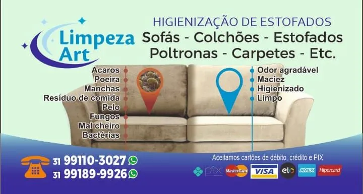 Higienização de estofados,o melhor preço da região!