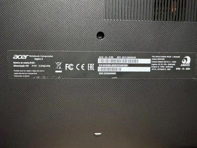 Notebook Acer Aspire 3 A315-42-r1b0  - Foto 3