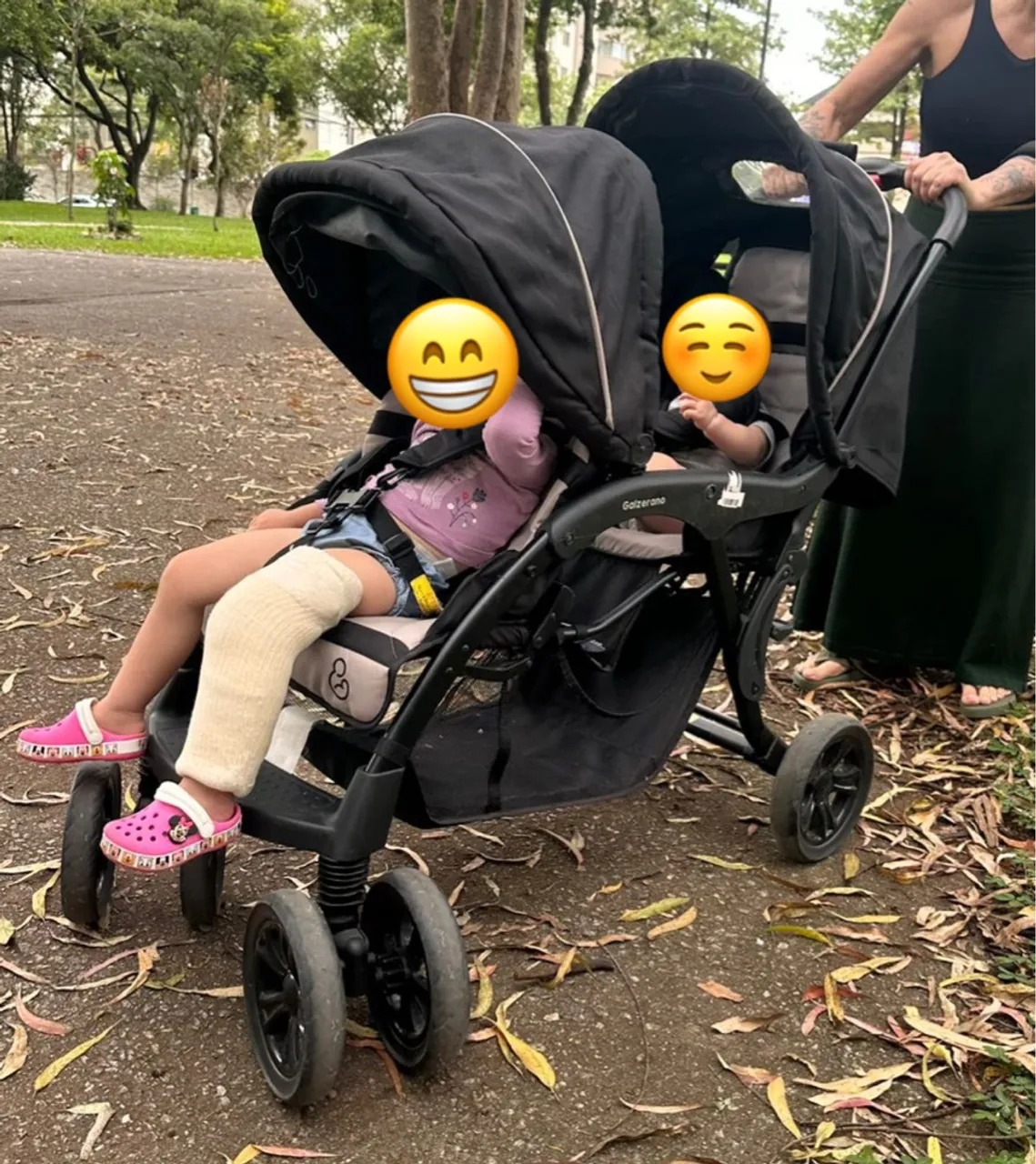 Carrinho de bebê Galzerano para gêmeos