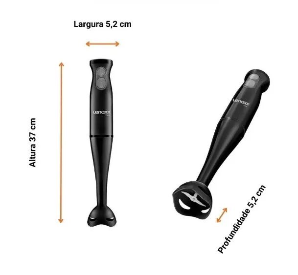 Mixer Lenoxx Facile PMX407, 200W, 2 veloc., Preto - 110V (NOVO) - Foto 3