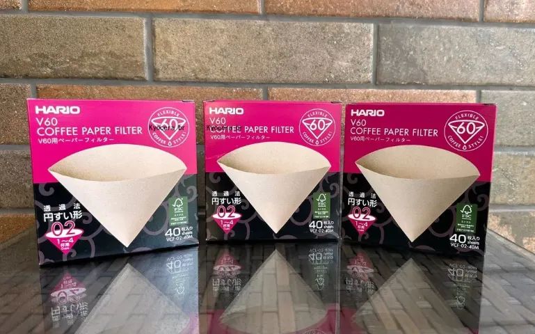 Hario V60-02 Filtro De Papel Com 40 Unidades Cor Natural - Foto 4