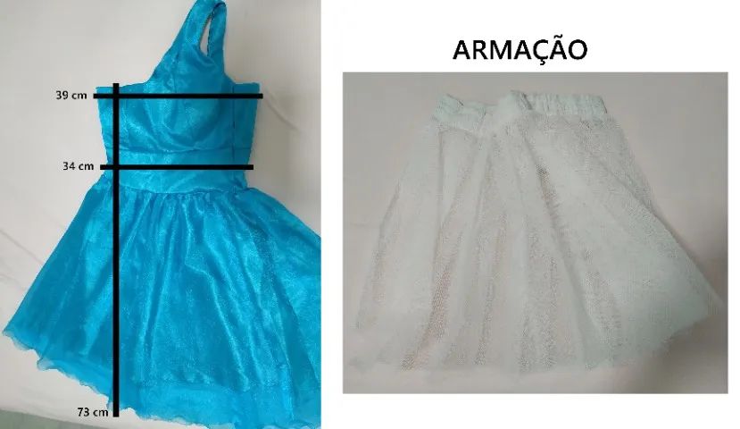 Vestido de festa curto azul - Foto 3