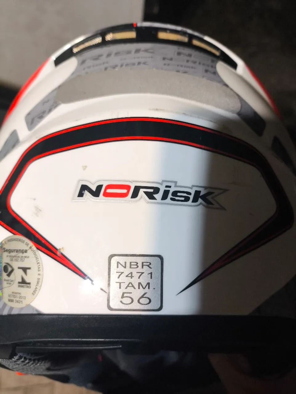 Capacete Norisk Completo C/Visor 56  - Foto 4