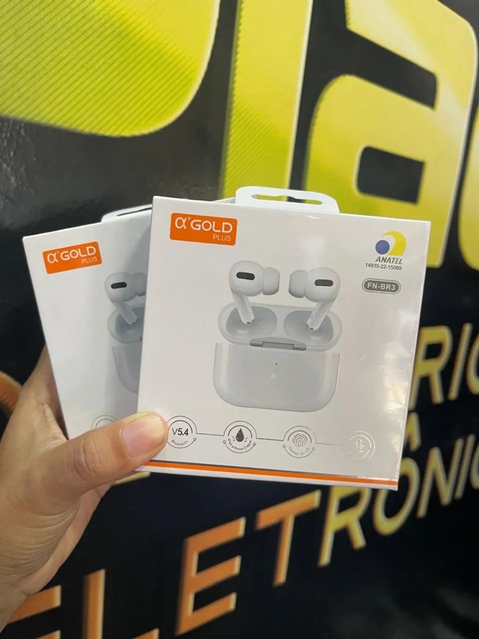 Fone de ouvido TWS Alpha Gold Plus