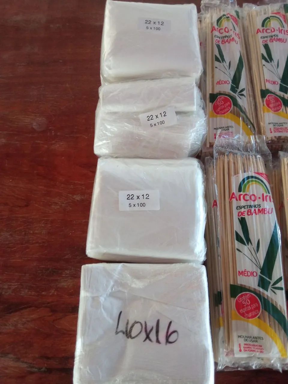 Palitos de Bambu para Churrasco - Pacote com 50 - Foto 2