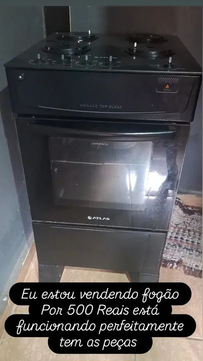 Fogão Atlas 4 Bocas - 500 Reais