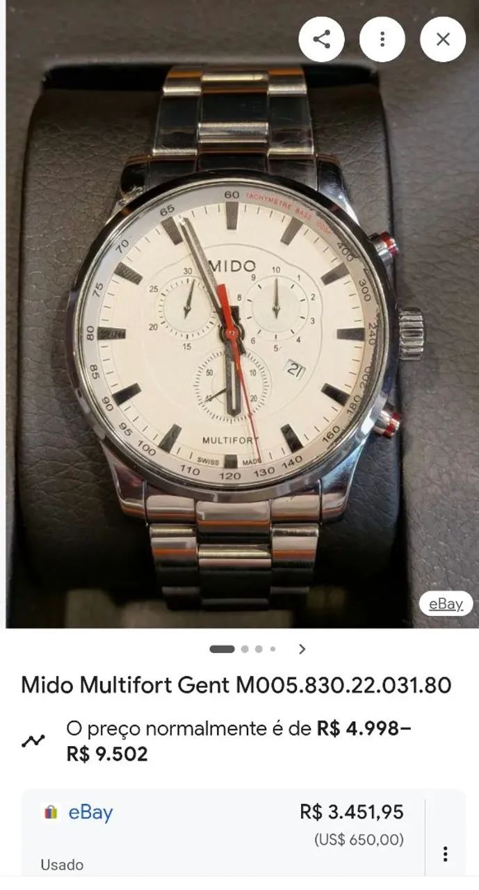 Relógio MIDO MULTIFORM original 