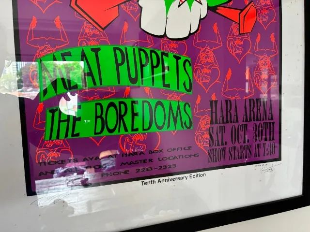 Poster Nirvana Silkscreen 1993, Lee Bolton, assinado, original