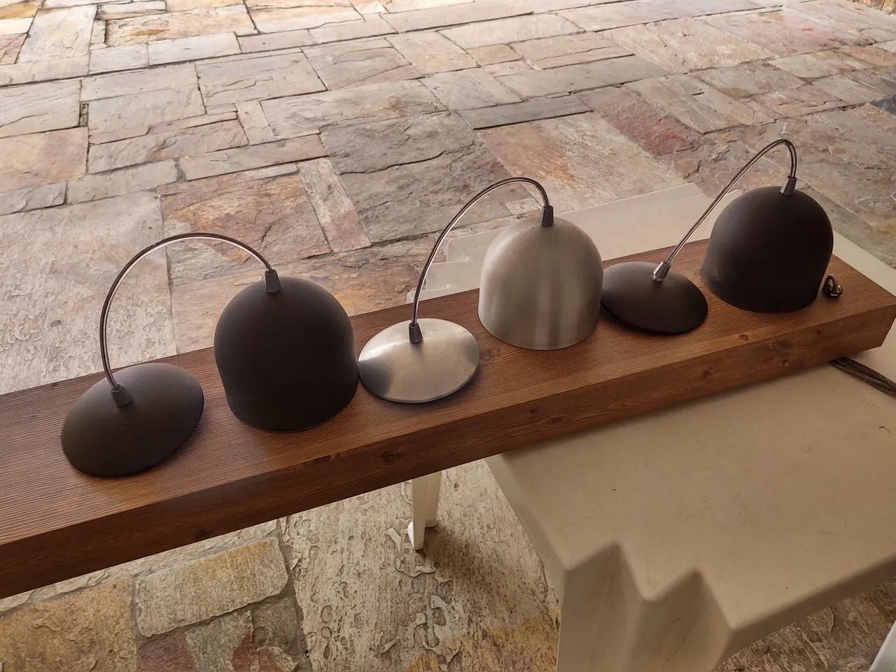 Conjunto de luminárias de design moderno