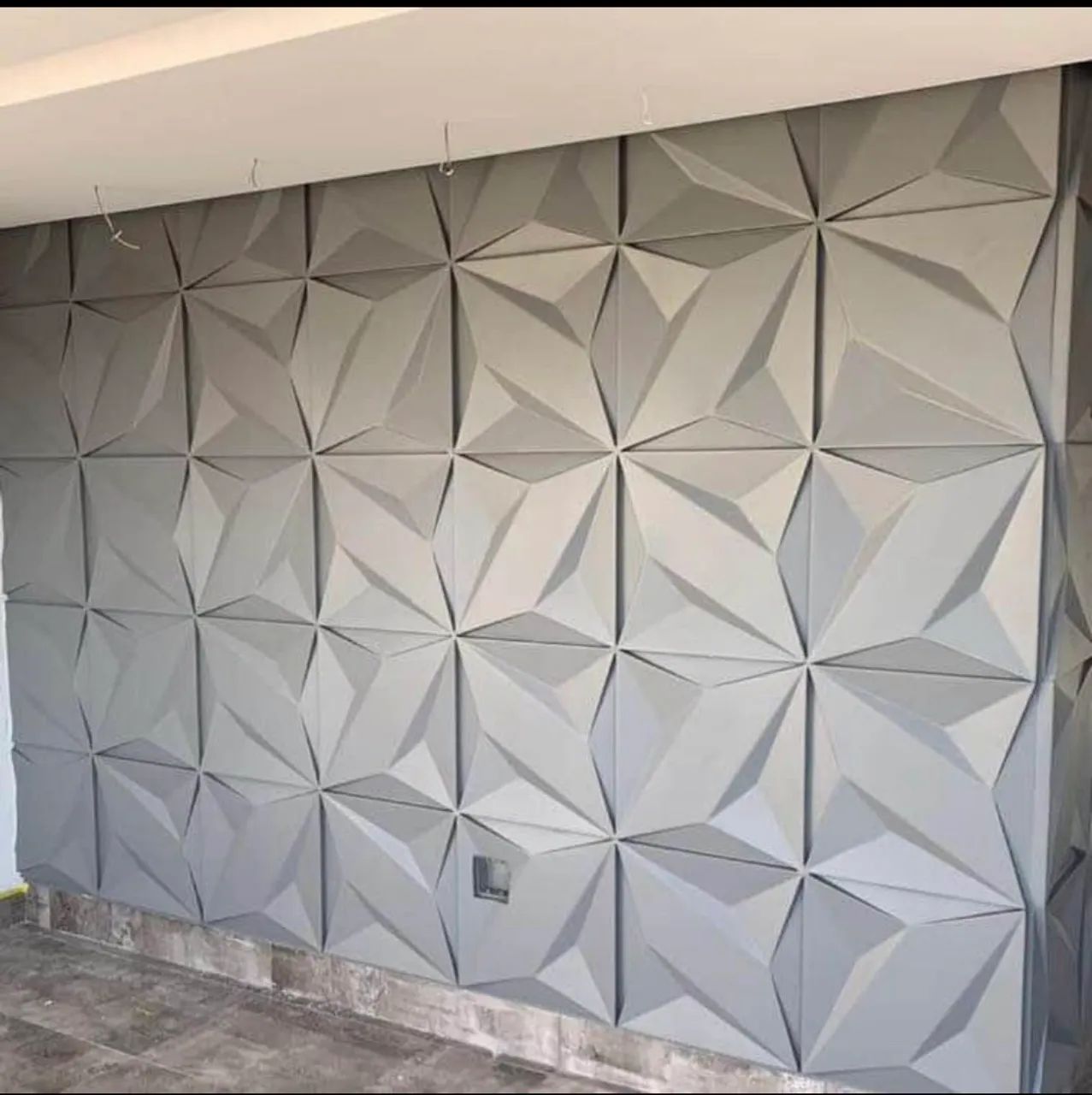 Painel 3D Decorativo - Design Geométrico Moderno