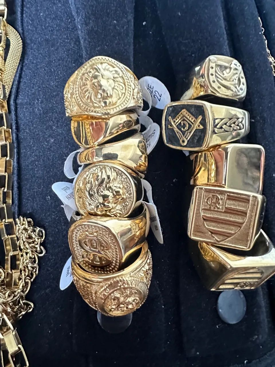 Cordão, pulseira, anel, pingente 18k - Foto 3
