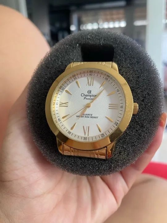 Relógio de pulso dourado Champion Passion - Foto 2