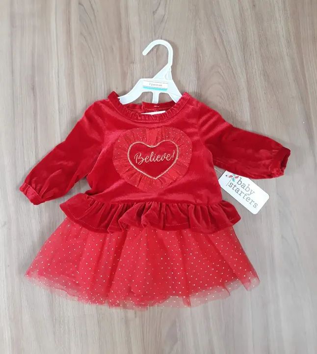 Vestido para bebê NOVO importado tamanho 6 meses - Foto 5