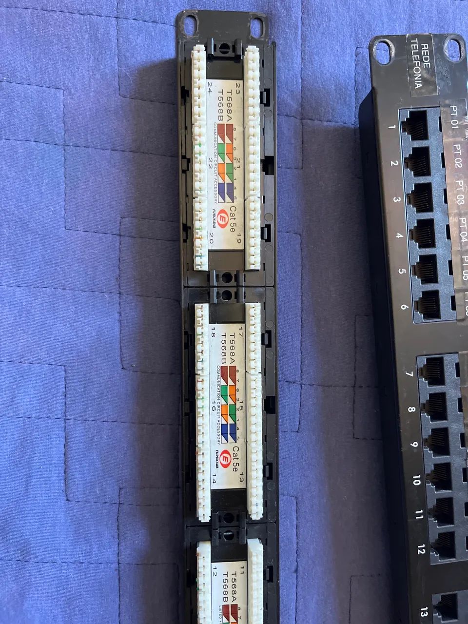 Patch panel telefonia e internet 24 portas cat 5e - Foto 5