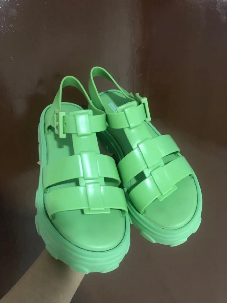 Sandália Melissa Verde Neon - Nova