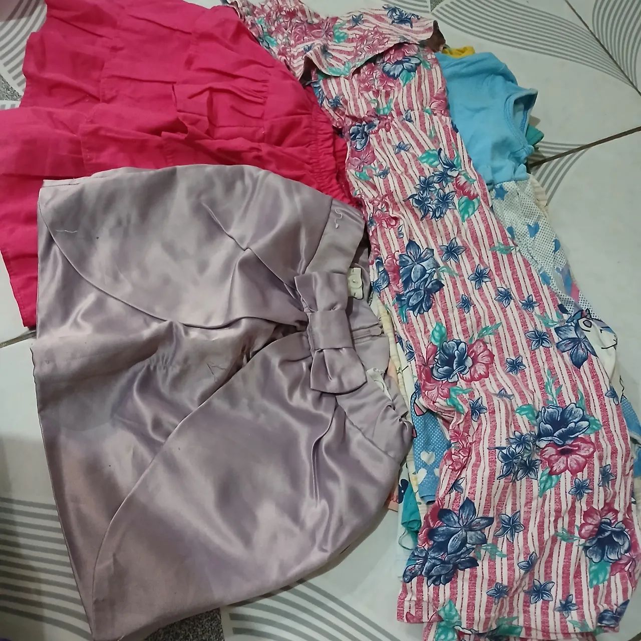 Lote para Brechó de Roupas Infantis Menina - Foto 4