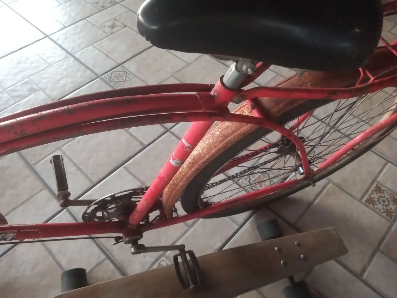 Bicicleta antiga Caloi arco duplo  - Foto 4