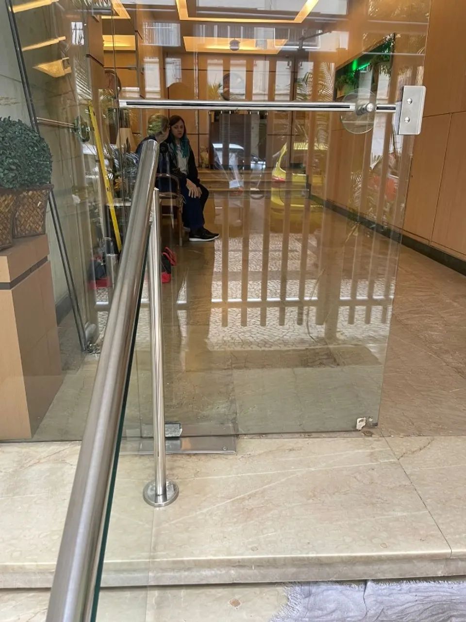 Porta Blindex transparente