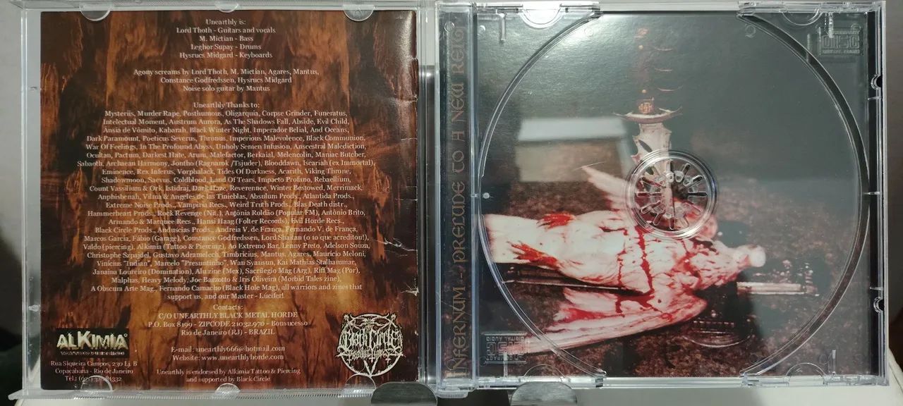 unearthly / Infernum-Prelude To A New Reign<br>Prensagem -(2002) (Usado) - Foto 6