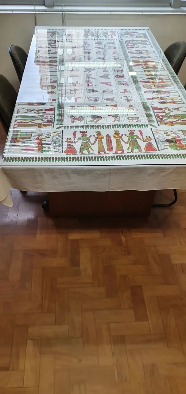 Mesa de Reuniao de Escritorio com Tampo de Vidro - Foto 2