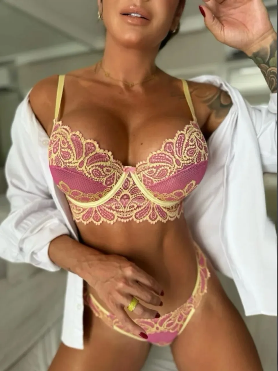 Conjunto de lingerie GD1 - Luxo, conforto e sensualida