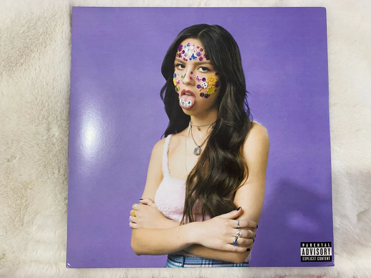 Olivia Rodrigo sourアルバム サイン入り特典付き Lp Olivia Rodrigo - Sour - Colorido-vinho - Gatefold - Imp