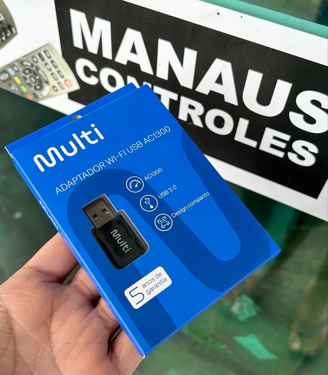 Adaptador Wifi Multi 5G Compatível com Windows e MacOs - Plug And Play 