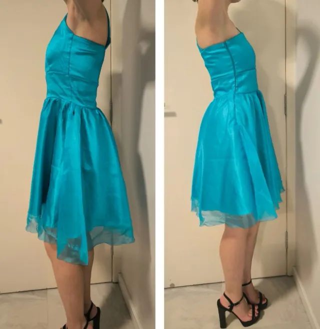 Vestido de festa curto azul - Foto 5