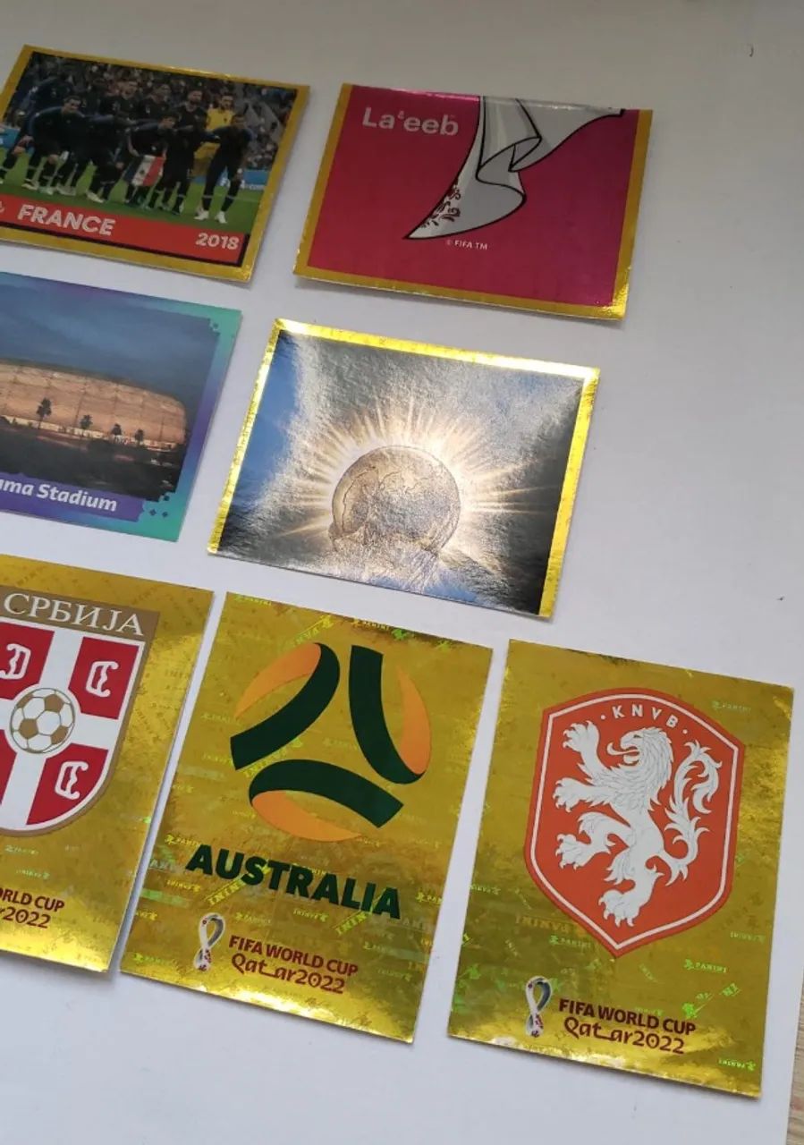 Lote com 8 figurinhas - Mundial de 2022 - Panini - Foto 4