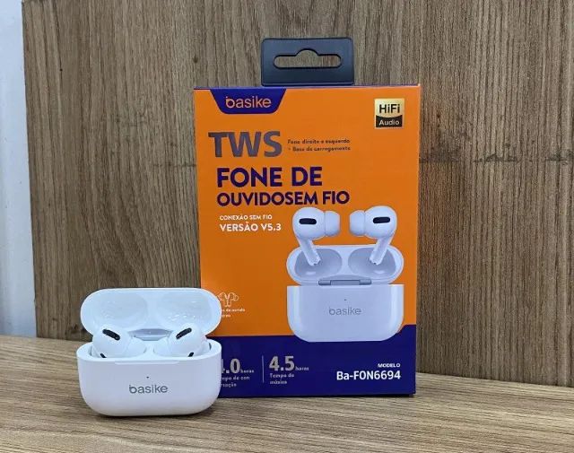 Fone de Ouvido Bluetooth Basike TWS