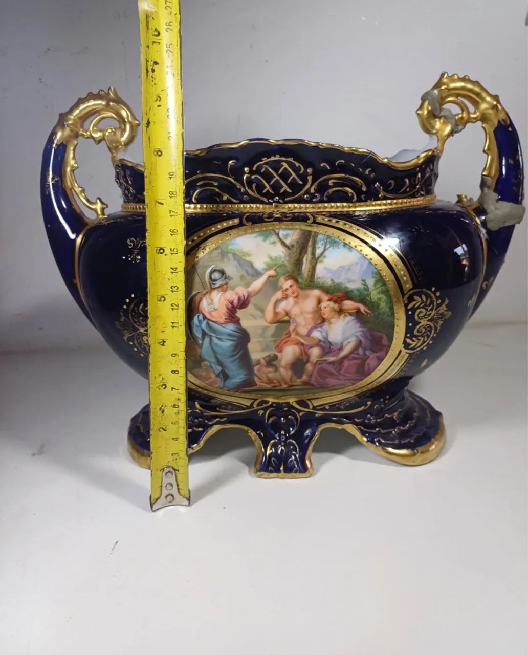 Vaso FLOREIRA Decorativo Antigo (defeito na alça) - Foto 5