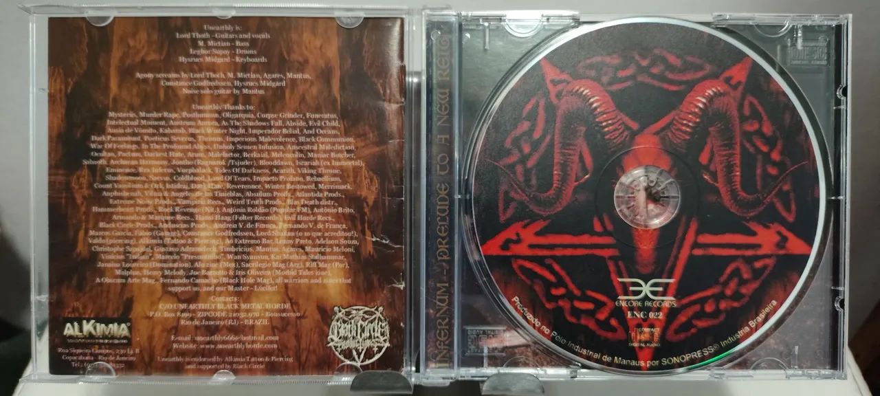 unearthly / Infernum-Prelude To A New Reign<br>Prensagem -(2002) (Usado) - Foto 5