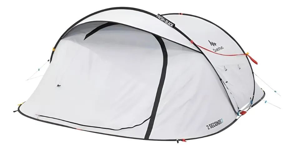 Barraca De Camping Com Bolsa Quechua Fresh & Black 3 Pessoas Branco