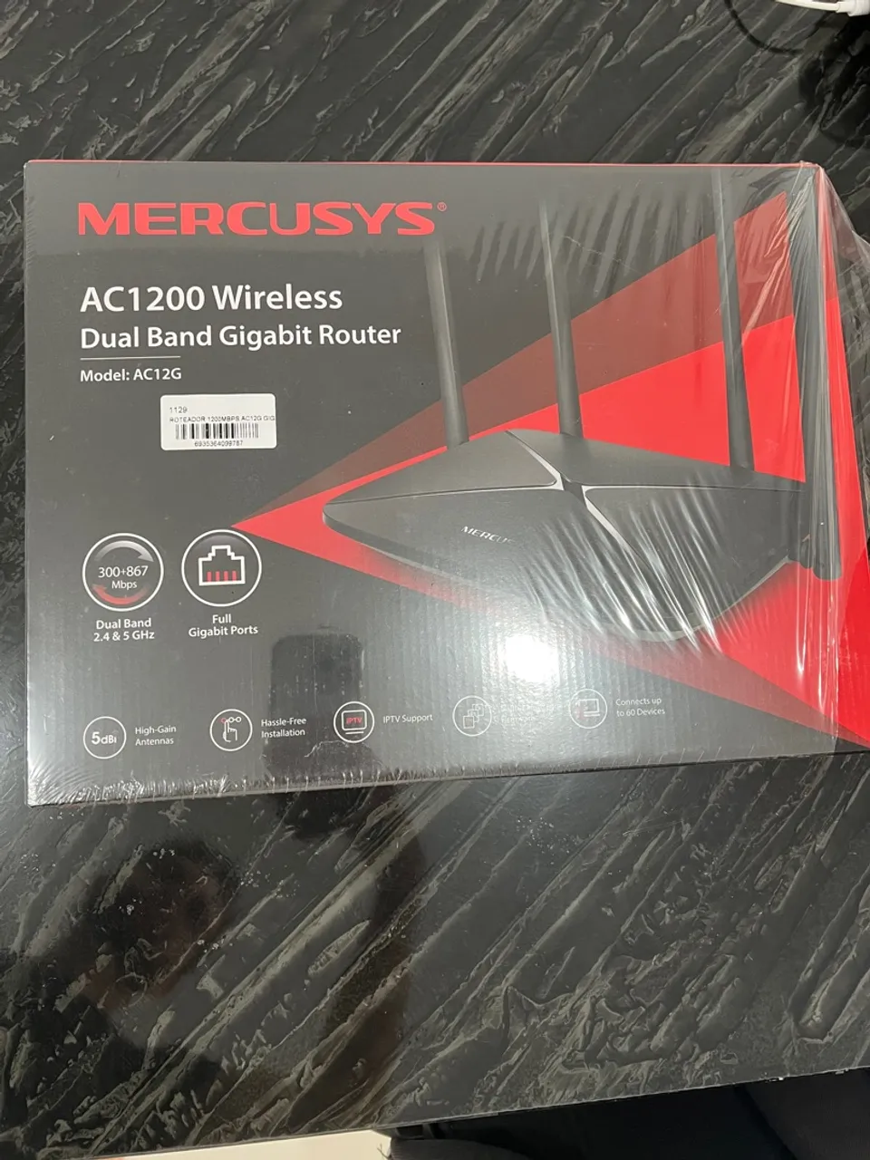 Roteador Mercusys AC1200 Wireless Dual Band Gigabit