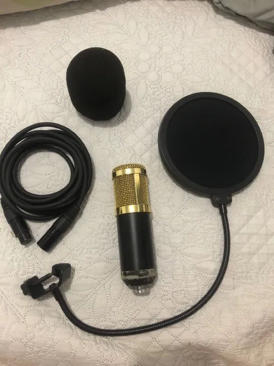 Microfone Condensador Profissional BM800 + Cabo XLR