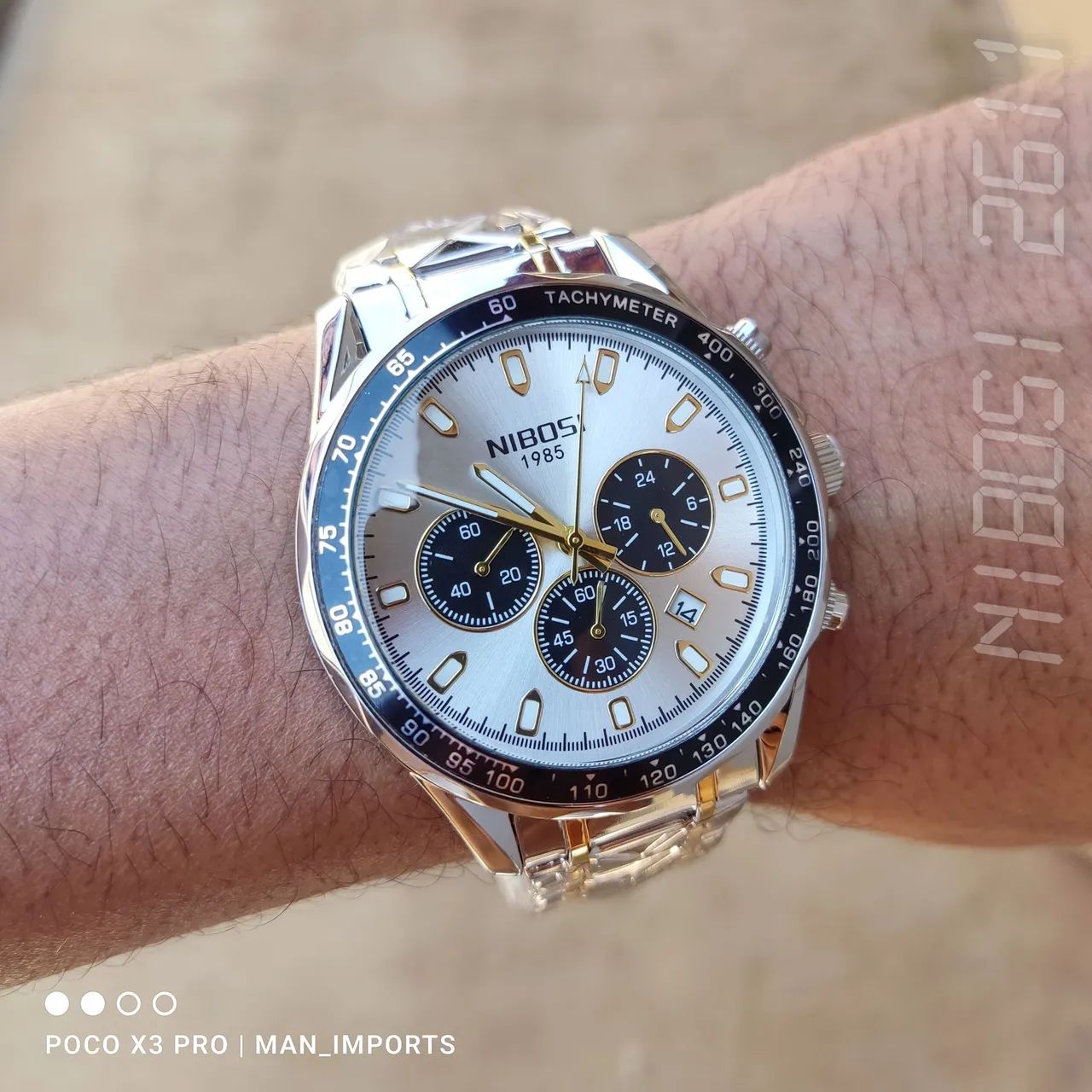 Relógio Masculino NIBOSI 2611 Cronógrafo 100% funcional - Novo - Foto 3
