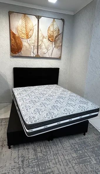 Cama Box Casal + Colchão D33 Molas Ensacadas  - Foto 3