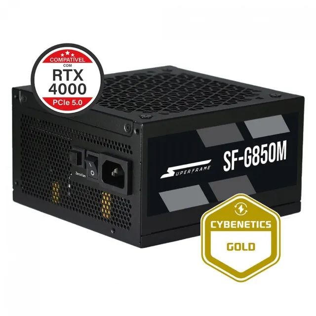 Fonte Super Frame 850w Cabo 5.0 Gold
