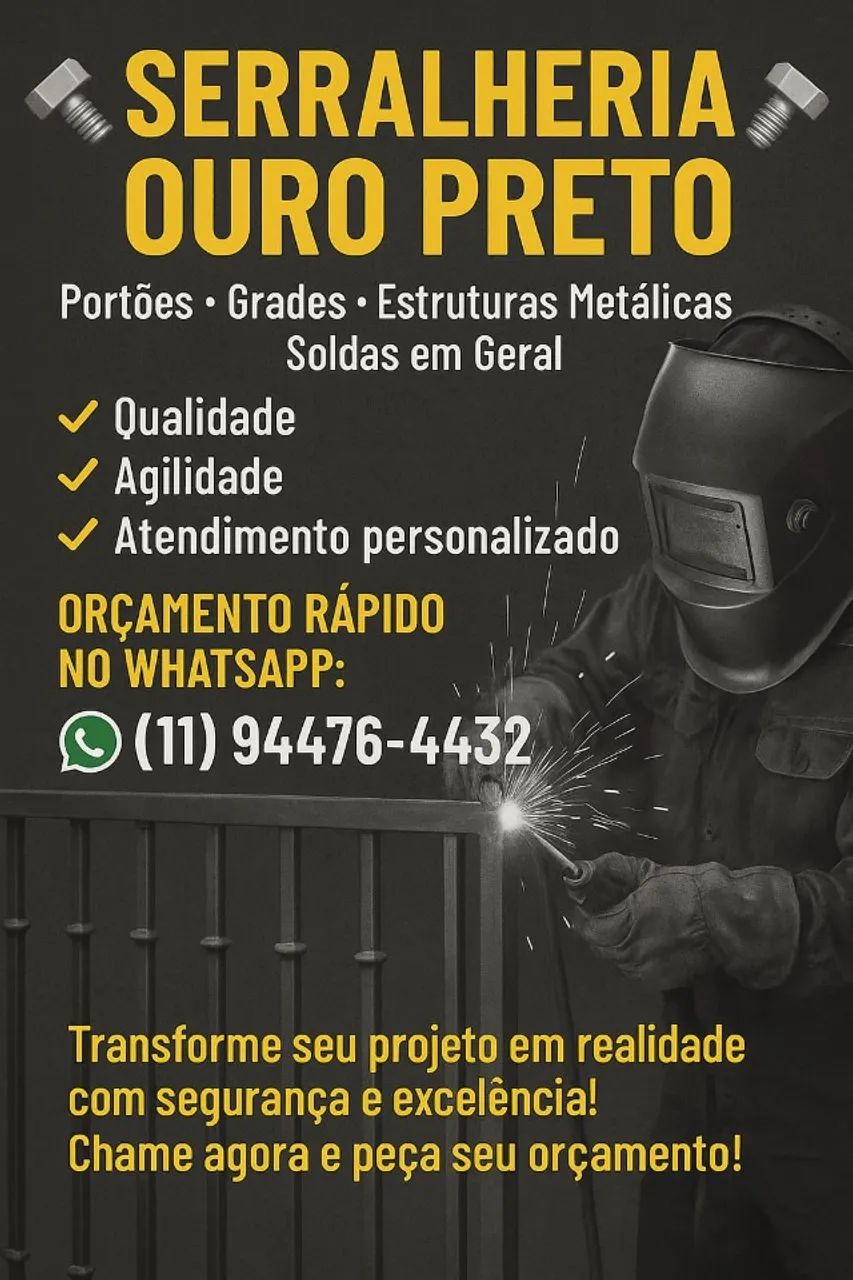 Serralheria -Feito sob Medida, Feito pra Você!