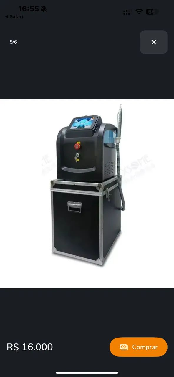 MÁQUINA DE REMOÇÃO APARELHO LASER ND YAG REMOÇÃO DE TATUAGEM E MICROPIGMENTAÇÃO - Foto 5