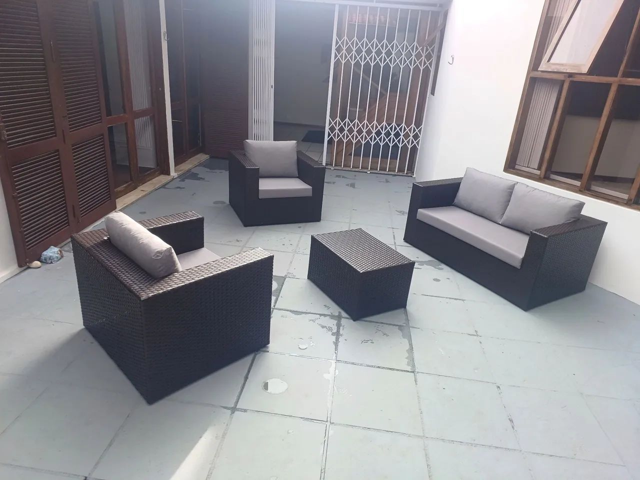 Conjunto de Sofás para Área Externa na fibra sintética e corda náutica  - Foto 2