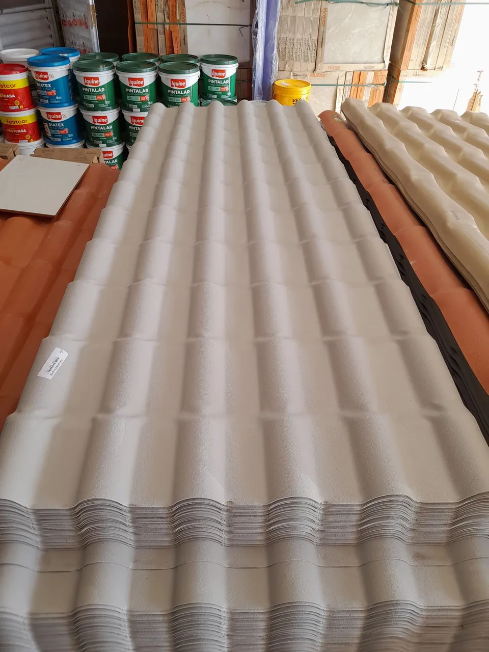 Telha pvc plan cinza 241x88