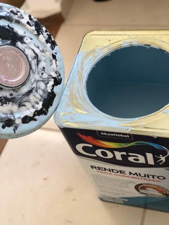 Tinta Coral Rende Muito Azul Bebê - Nova - Foto 2