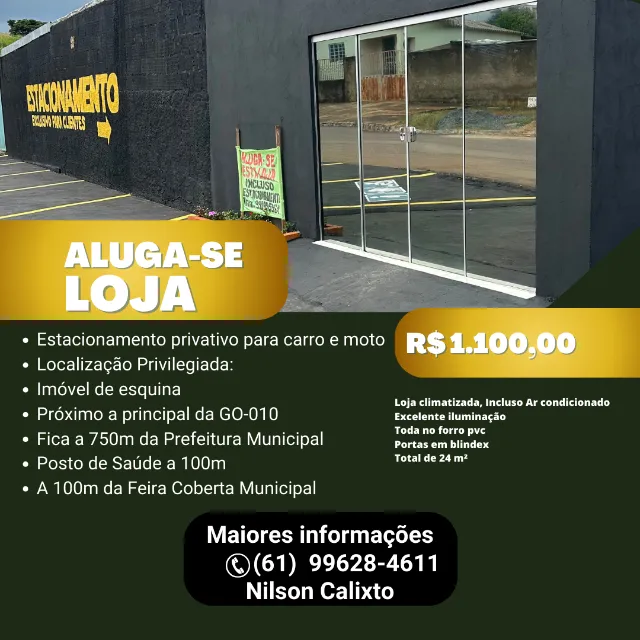 ? Loja para Aluguel - Setor Aeroporto, Luziânia/GO