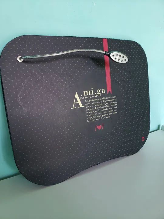 Oportunidade! Suporte para Notebook com Luz LED e Frases Motivacionais - Foto 2