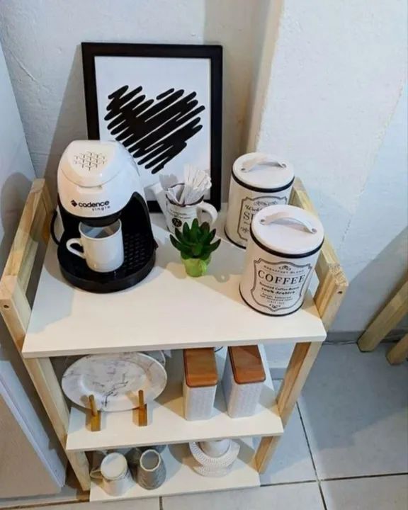 Carrinho Auxiliar Mesa de Canto do Café  - Foto 4