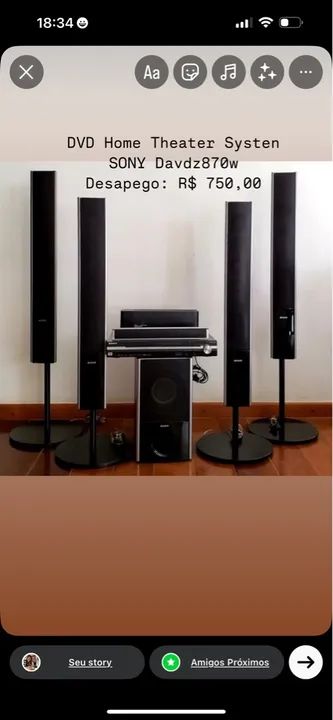 Home Theater Sony Davdz870w