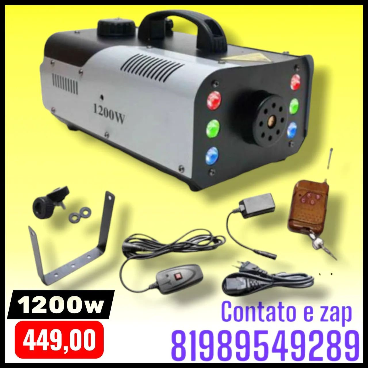 Máquina de fumaça 1200w 